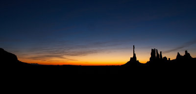 First Light at the Totem Pole