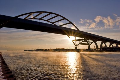 Hoan Bridge at Sunrise