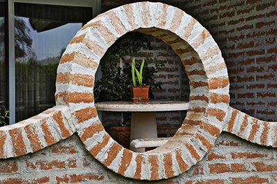 Round brick window