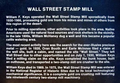 Wall Street Mill plaque