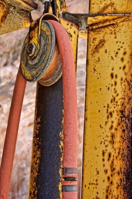 Old hose at the dam