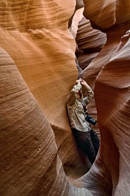 It gets narrow -  Lower Antelope Canyon