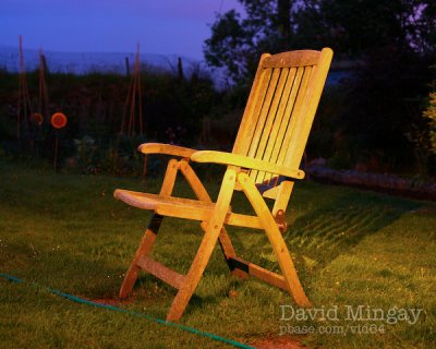 Jun 9: Chair by torchlight