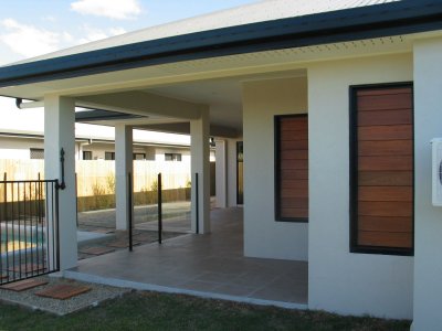 Rear patio area.