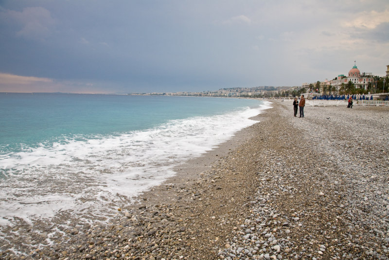 The beach