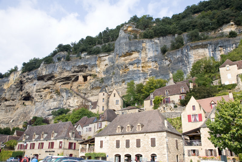 Houses against the cliff