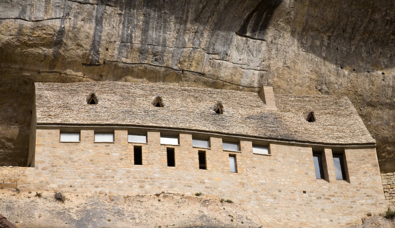 Houses against the cliff