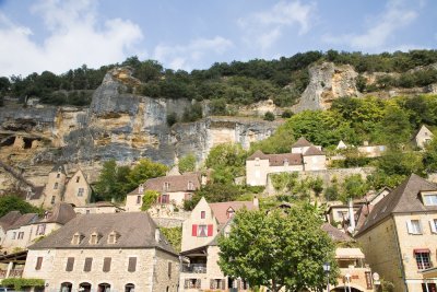 Houses against the cliff