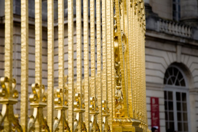 Gold leaf railings