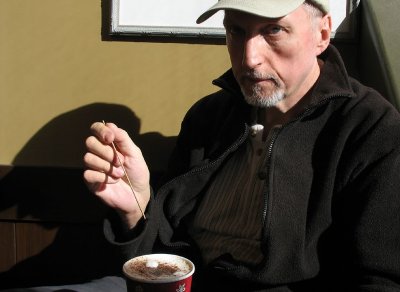 At Starbucks