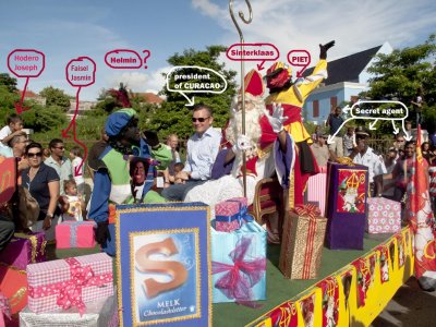 Arrival Sinterklaas on Curacao-Aankomst Sinterklaas op Curacao