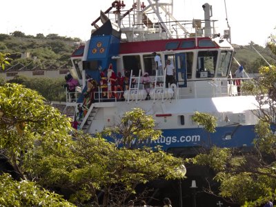 Arrival Sint Nikolaas on Curacao