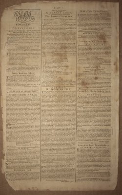 Gazette of the United States May 9, 1792