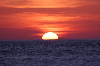 The end of our first full day on Holbox