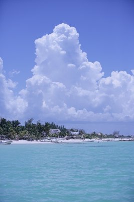 Beautiful clods to the west of Holbox