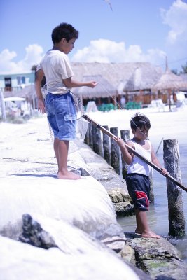 Two local boys fishing .. what a place to grow up