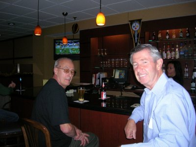 Jim Dillon and Al Kaiser at the bar