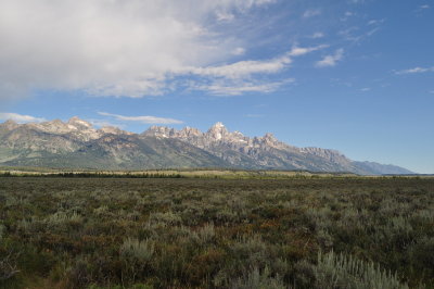 Next morning, went back to Grand Teton National Park to get pics of the mountains in the morning light.