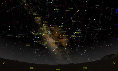 Image produced from TheSky6 planetarium software by Software Bisque (http://www.bisque.com/ ).