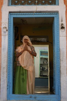 Old woman in the Pali district (Rajasthan)