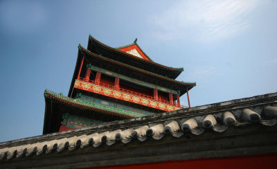 Drum Tower Beijing from below