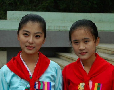 North Korean student singers