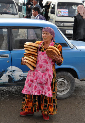 Bread seller in Siab Bazaar