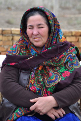 Wife of Turkmen farmer