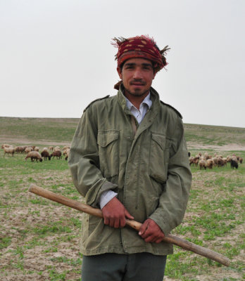 Shepherd near village of Shorlog