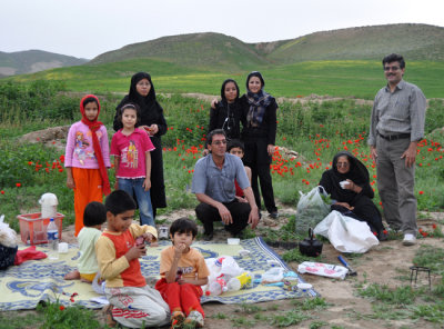 Family picnic near Ribat