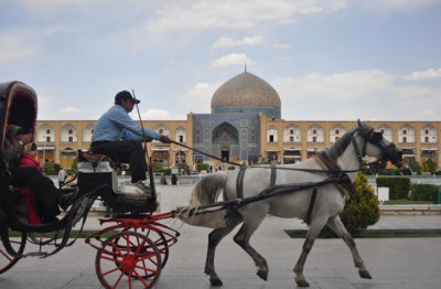 Riding Imam Khomeini Square