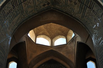 Fine interior at Friday mosque Isfahan