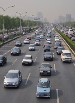Everyday traffic in capital