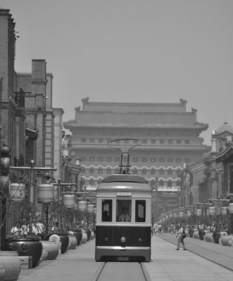 Tram near Tiananmen Square