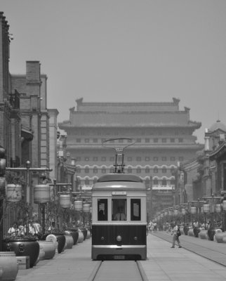 Tram near Tiananmen Square