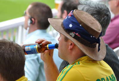 Aussie cricket fan at Lords