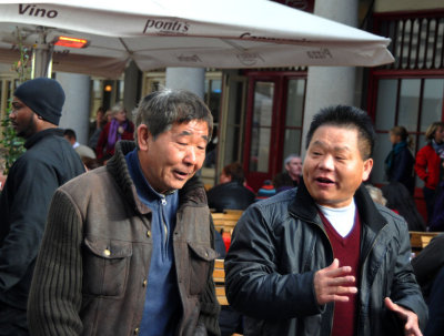 Chinese friends in London