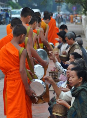 Daily rice for monks