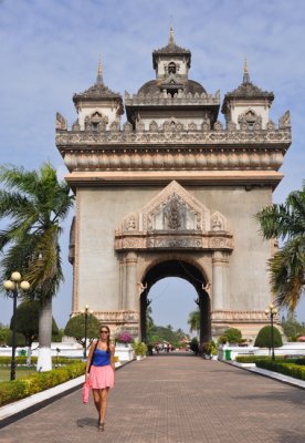 Patuxai victory monument Vientiane