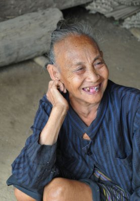 80 year old Lao weaver