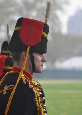 English soldier on parade