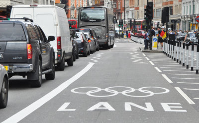Olympic Lane rarely in use as always