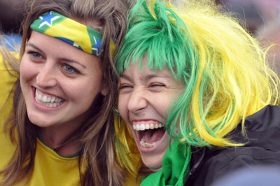 Brazilian fans warming up for Rio