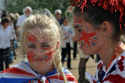 Keen young Team GB fans