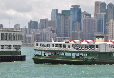 Star Ferry docking at Kowloon Pier
