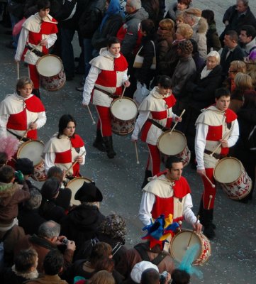 Drummers on parade