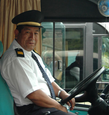 Peruvian bus driver