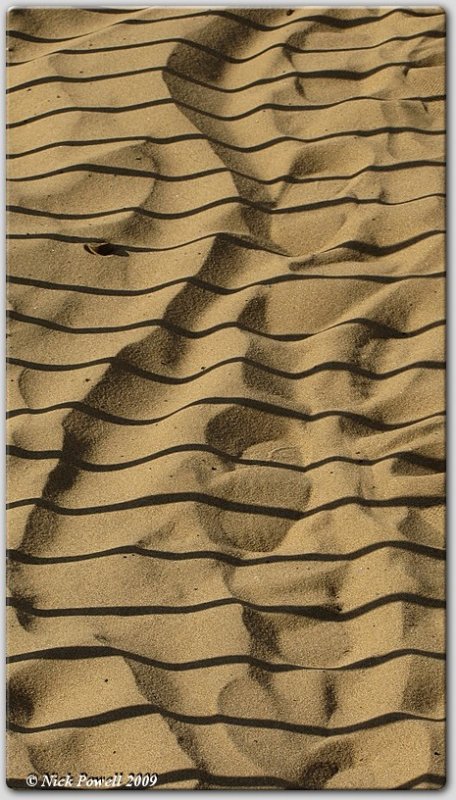 Shadows in the sand