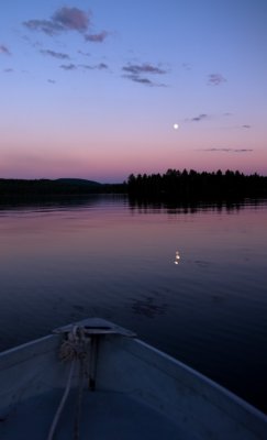 Moonrise on the lake