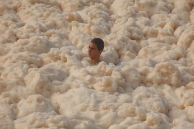 Boys almost drown in world's biggest cappuccino